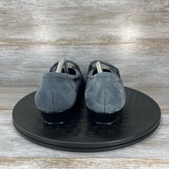 SAS Women’s Taylor Blue Suede Slip On Wedge Size  7 - Picture 4 of 8